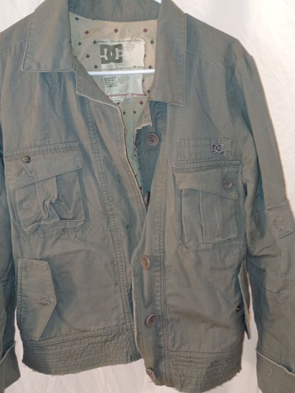 DC Women's Large  Olive Utility Field Jacket